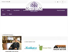 Tablet Screenshot of kutlucanholding.com